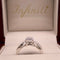 Anillo Oro Blanco 14k - Halo Diamante Natural 0.25 CTW