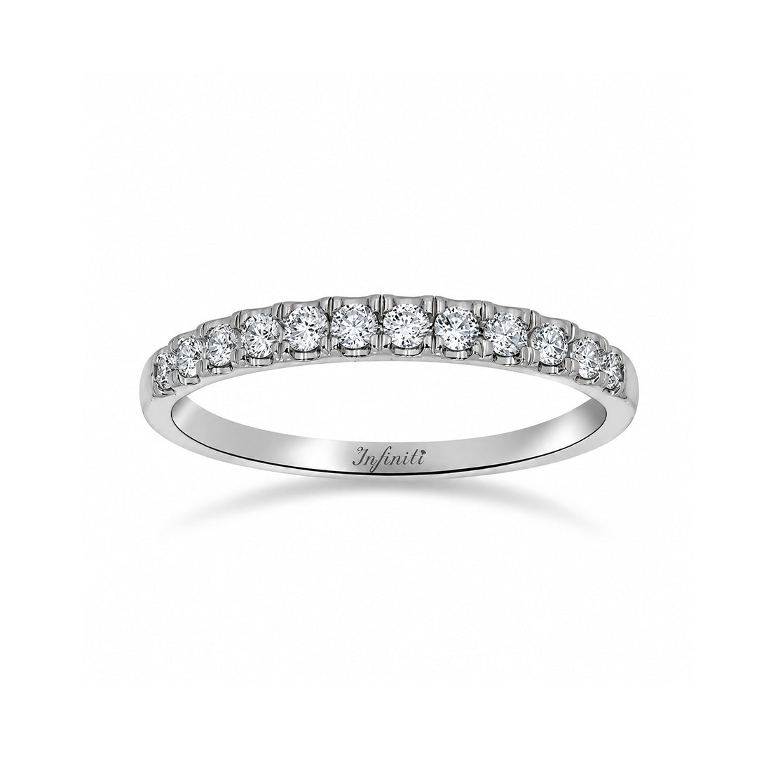 Churumbela Oro Blanco 14k - Pavé Diamante Natural 0.25 CTW