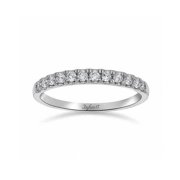 Churumbela Oro Blanco 14k - Pavé Diamante Natural 0.25 CTW