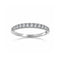 Churumbela Oro Blanco 14k - Pavé Diamante Natural 0.25 CTW