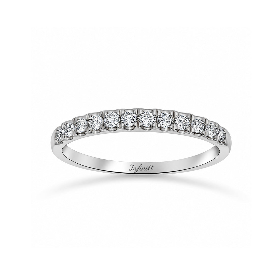Churumbela Oro Blanco 14k - Pavé Diamantes Naturales 0.15 CTW
