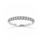 Churumbela Oro Blanco 14k - Pavé Diamantes Naturales 0.15 CTW