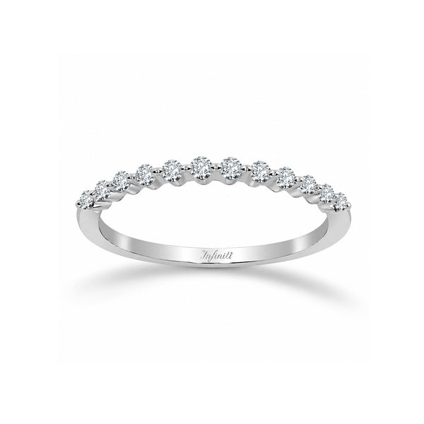 Churumbela Oro Blanco 14k - Diamante Natural de 0.15 CTW