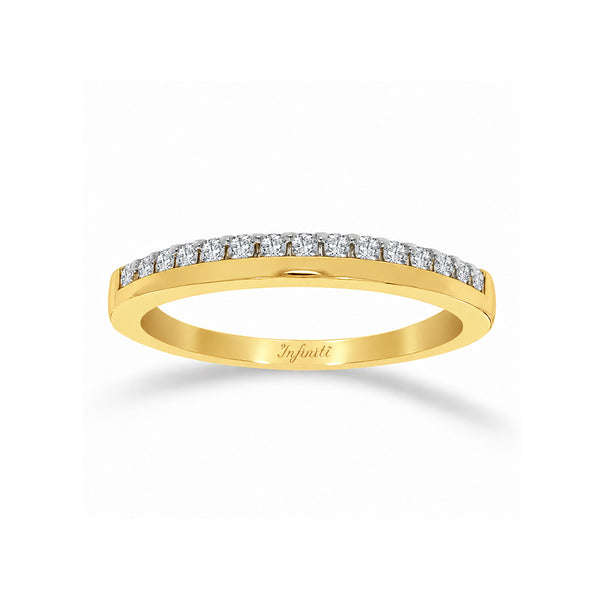 Churumbela Oro 14k - Pavé Diamante Natural de 0.19 CTW