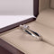 Anillo Oro Blanco 14k - Diamante Natural de Corazón 0.14 CT