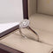 Anillo Oro Blanco 14k - Halo con Diamante Natural 0.48 CTW
