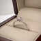 Anillo Oro Blanco 14k - Pavé con Diamante Natural 0.14 CTW