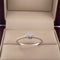 Anillo Oro Blanco 14k- Halo con Diamante Natural 0.36 CTW