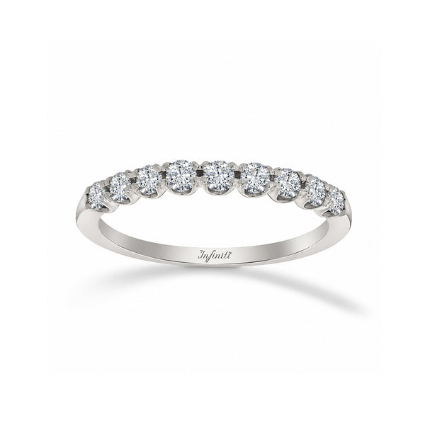 Churumbela Oro Blanco 14k - Pavé Diamante Natural de 0.54 CTW