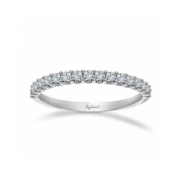 Churumbela Oro Blanco 14k - Forma U con 33 pts Totales