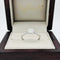 Anillo Oro Blanco 14k - Halo Diamante Natural con 0.08 CTW