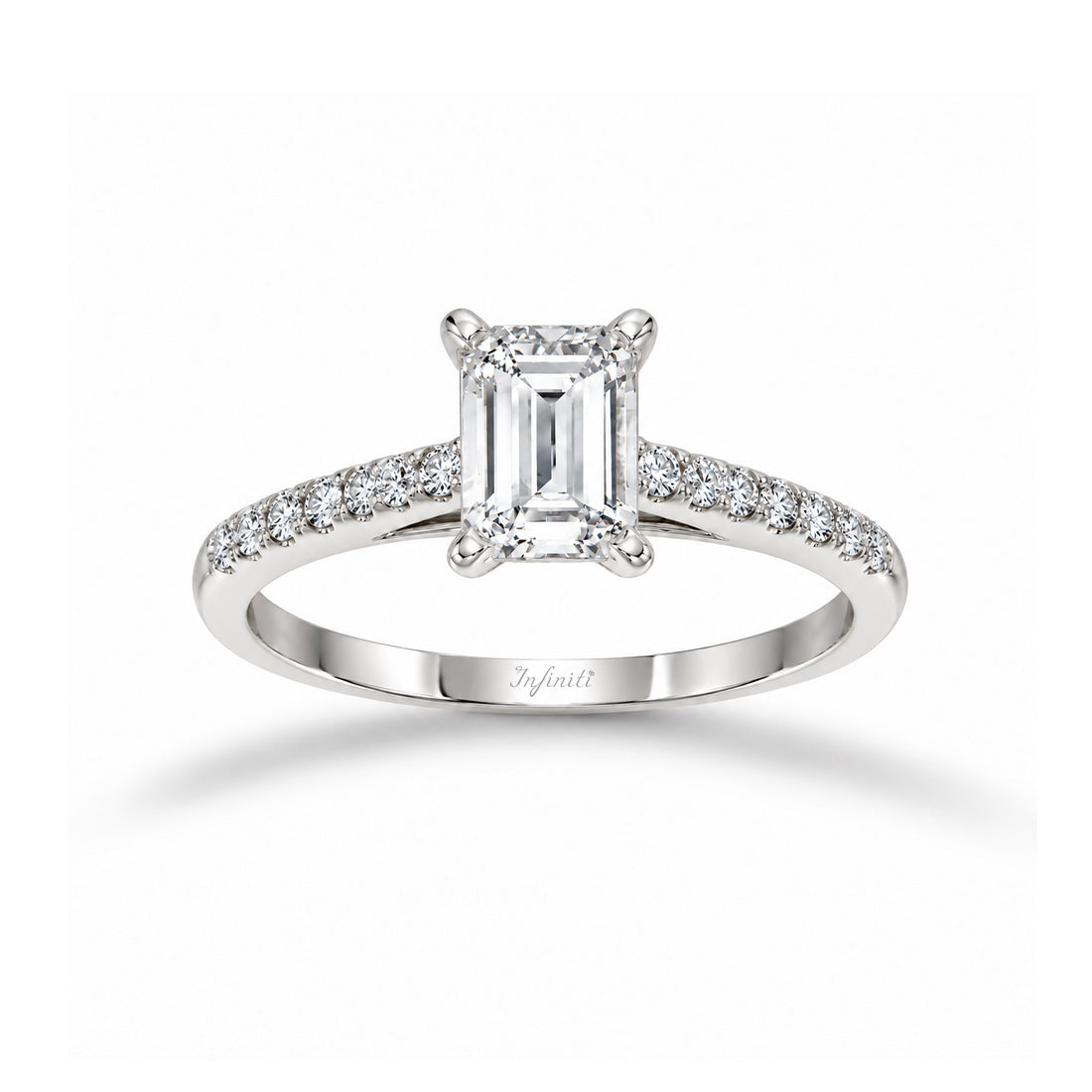 Anillo Oro Blanco 14k - 1.20 CTW Diamante de Laboratorio IGI