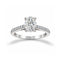 Anillo Oro Blanco 14k - 1.20 CTW Diamante de Laboratorio IGI