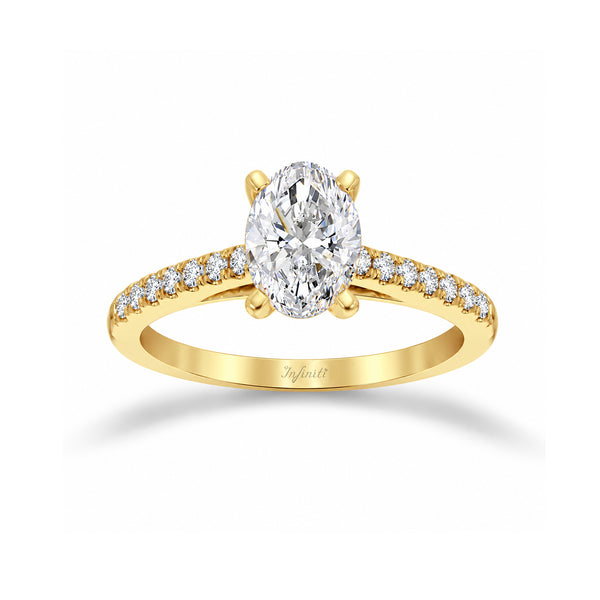 Anillo Oro 14k - 1.20 CTW Diamante de Laboratorio IGI