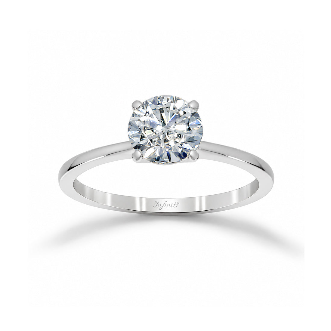 Anillo Oro Blanco 14k - 1.00 CT Diamante de Laboratorio IGI