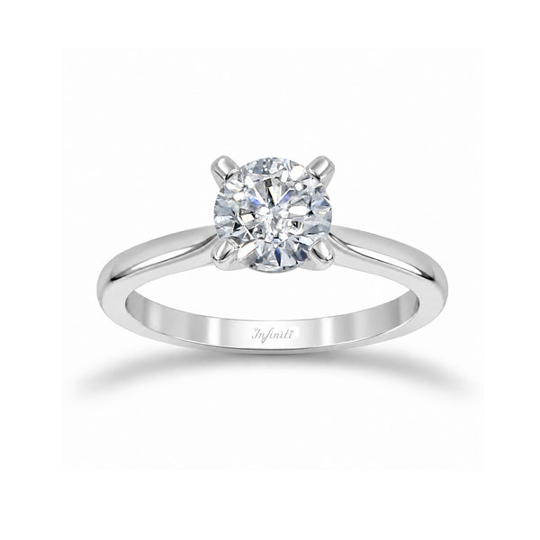 Anillo Oro Blanco 14k - 1.50 CT Diamante de Laboratorio IGI