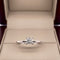 Anillo Oro Blanco 14k - 0.50 CT Diamante de Laboratorio IGI