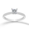 Anillo Oro Blanco 14k - 0.50 CT Diamante de Laboratorio IGI