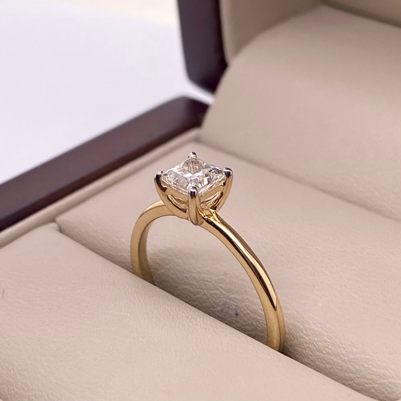 Anillo Oro 14k - 0.50 CT Diamante de Laboratorio IGI