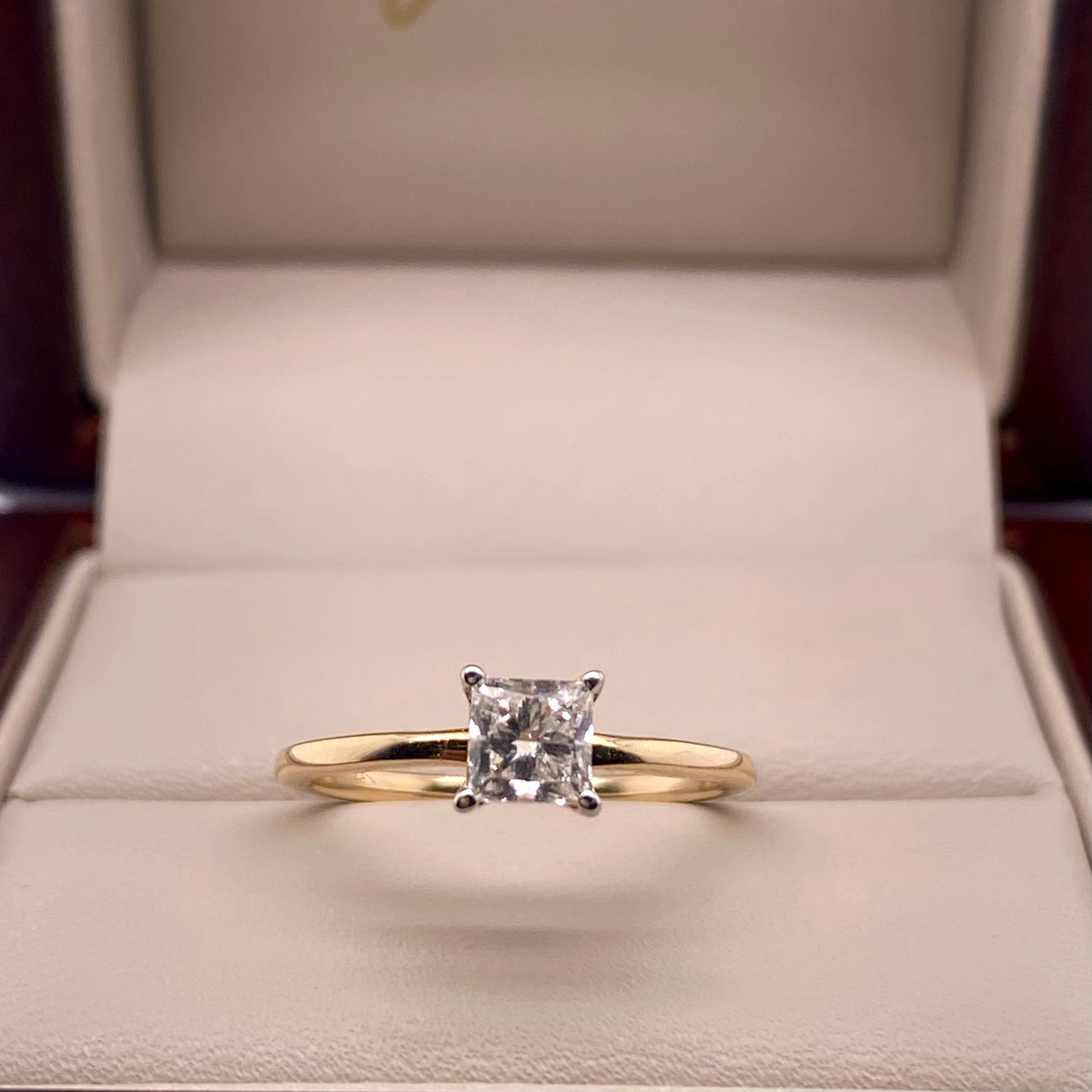 Anillo Oro 14k - 0.50 CT Diamante de Laboratorio IGI
