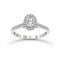 Anillo Oro Blanco 14k - 0.75 CTW Diamante de Laboratorio IGI