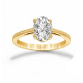 Anillo Oro 14k - 1.00 CT Diamante de Laboratorio IGI