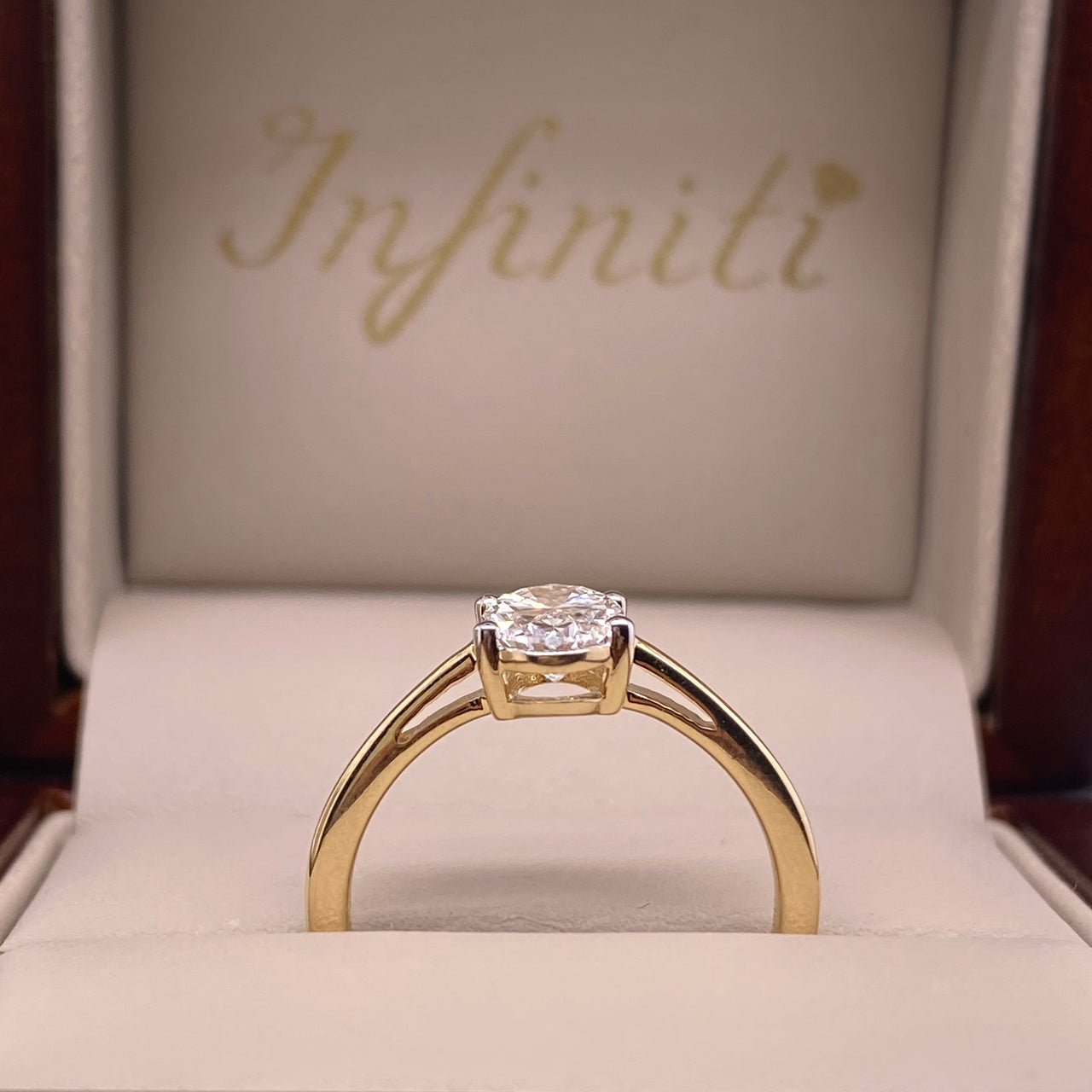 Anillo Oro 14k - 1.00 CT Diamante de Laboratorio IGI