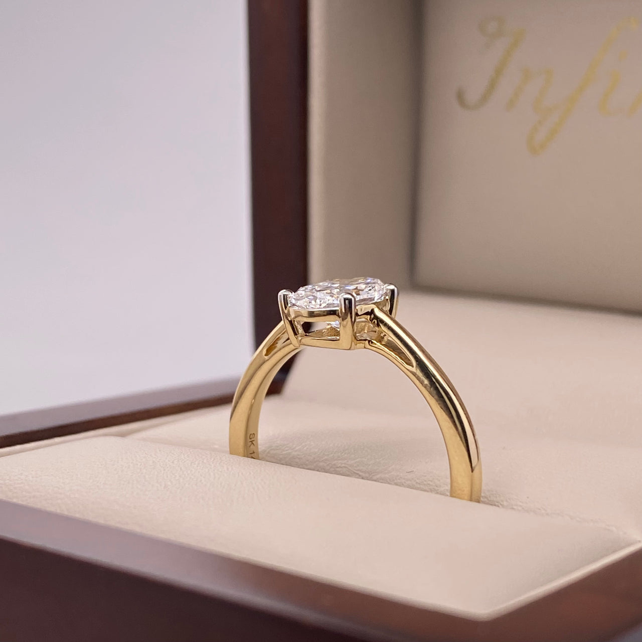 Anillo Oro 14k - 1.00 CT Diamante de Laboratorio IGI