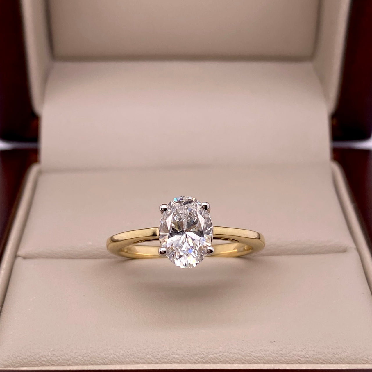 Anillo Oro 14k - 1.00 CT Diamante de Laboratorio IGI
