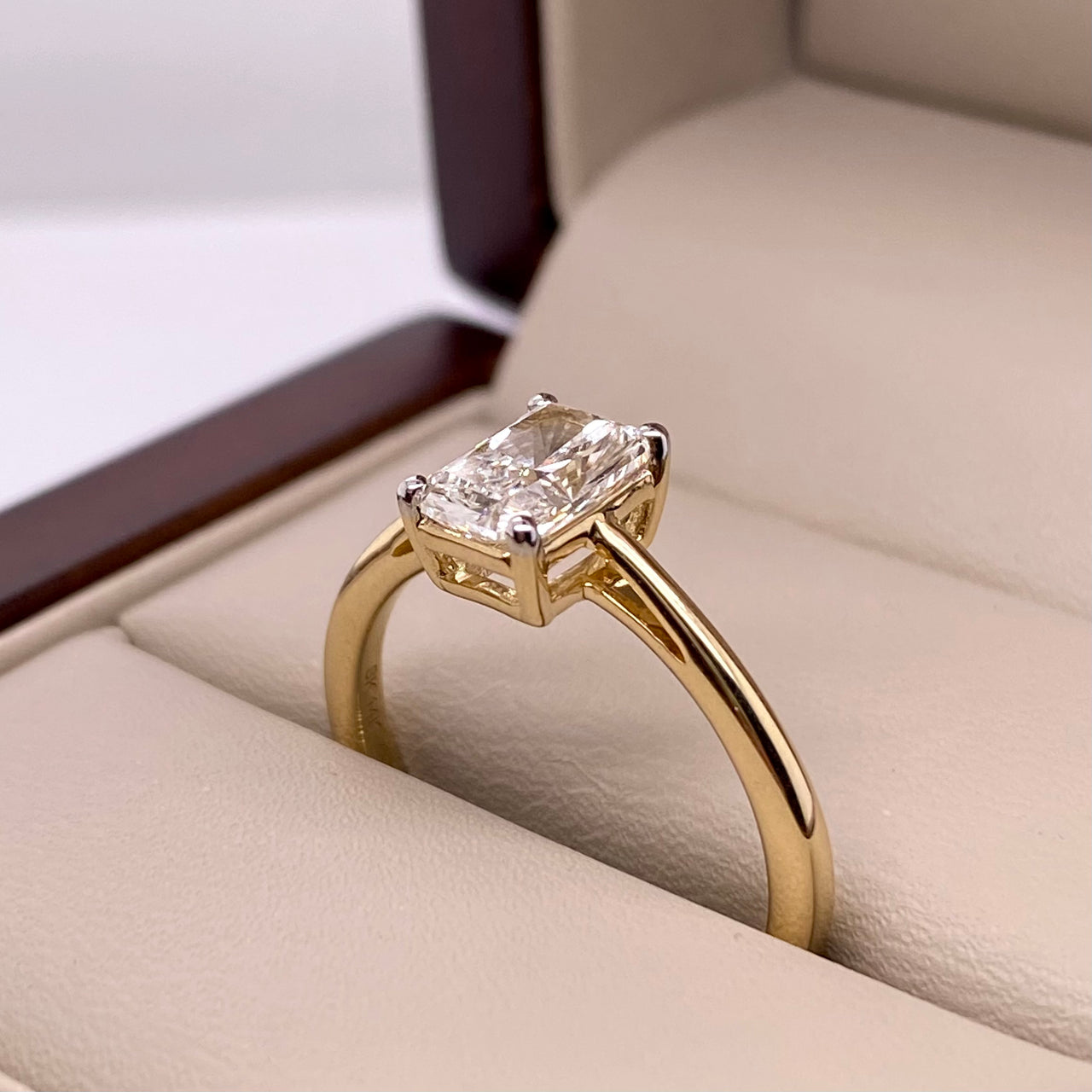Anillo Oro 14k - 1.00 CT Diamante de Laboratorio IGI