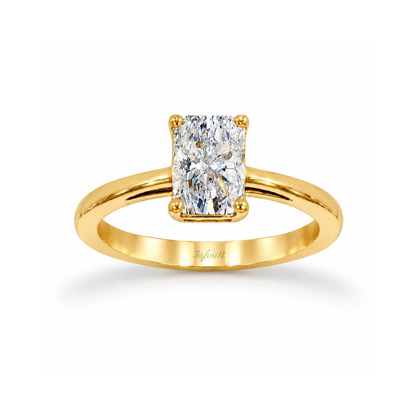 Anillo Oro 14k - 1.00 CT Diamante de Laboratorio IGI