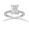 Anillo Oro Blanco 14k - 2.30 CTW Diamante de Laboratorio IGI