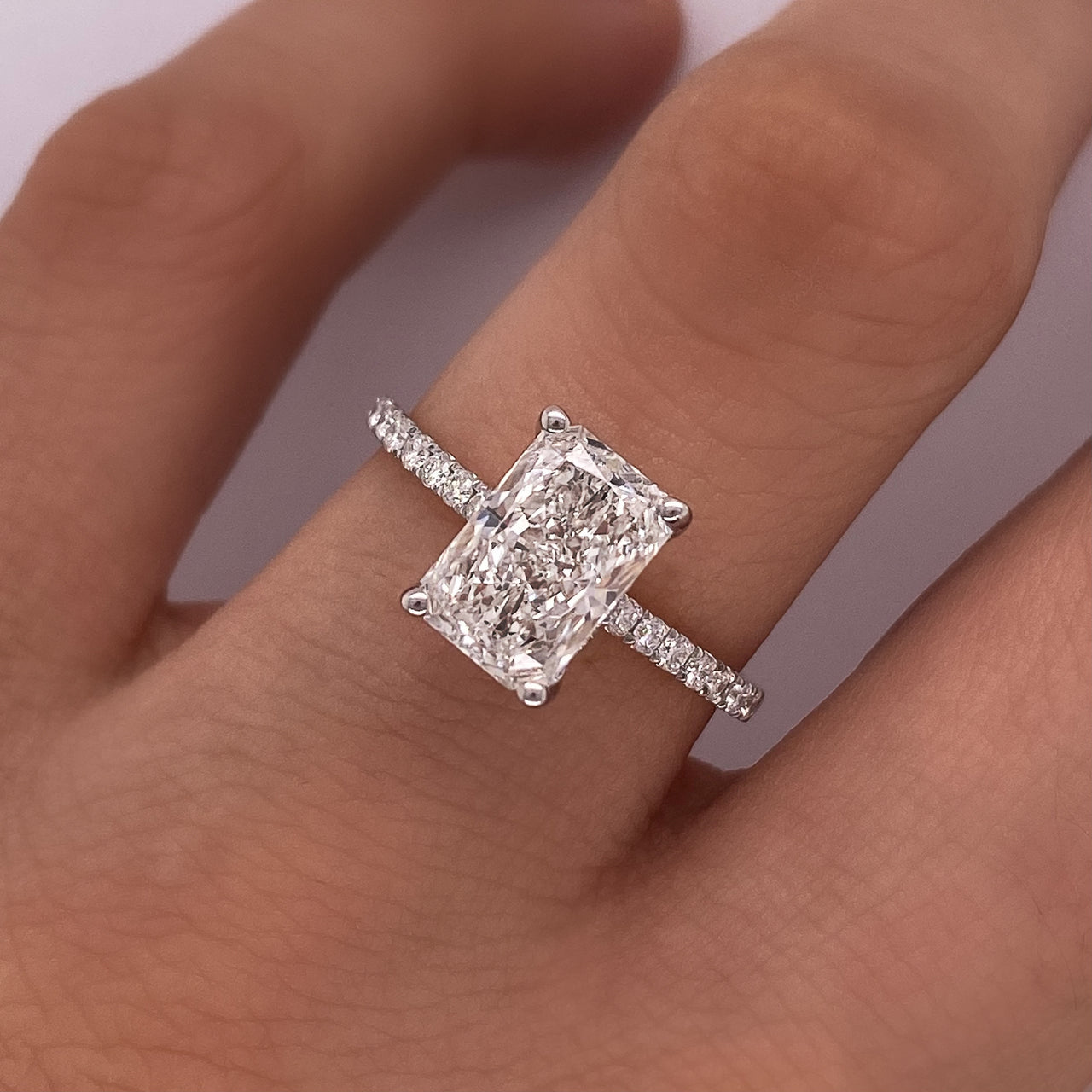 Anillo Oro 14k - 2.30 CTW Diamante de Laboratorio IGI