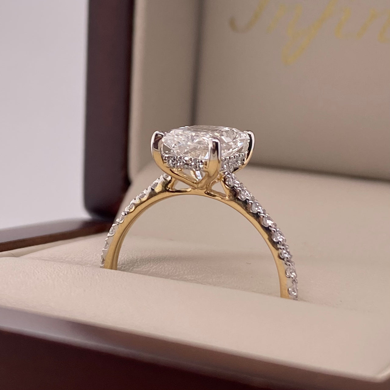 Anillo Oro 14k - 2.30 CTW Diamante de Laboratorio IGI