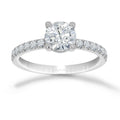 Anillo Oro Blanco 14k - 1.35 CTW Diamante de Laboratorio