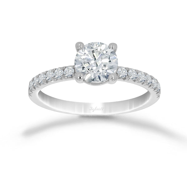 Anillo Oro Blanco 14k - 1.35 CTW Diamante de Laboratorio