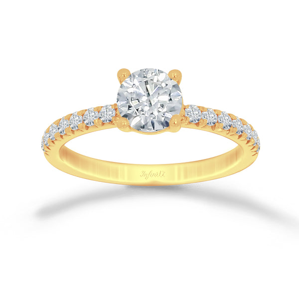 Anillo Oro 14k - 1.10 CTW Diamante de Laboratorio