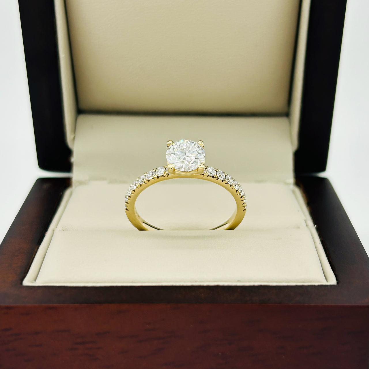 Anillo Oro 14k - 1.10 CTW Diamante de Laboratorio