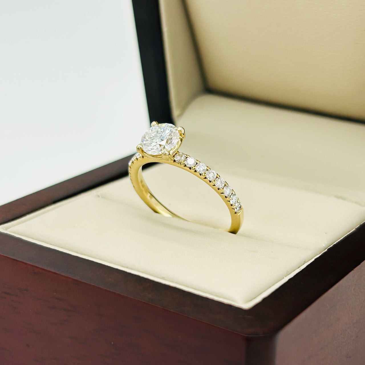 Anillo Oro 14k - 1.10 CTW Diamante de Laboratorio