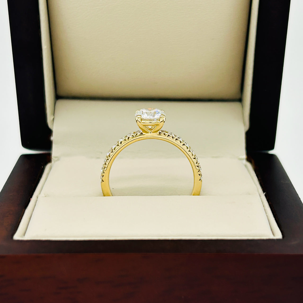 Anillo Oro 14k - 1.10 CTW Diamante de Laboratorio