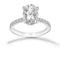 Anillo Oro Blanco 14k - 2.30 CTW Diamante de Laboratorio IGI