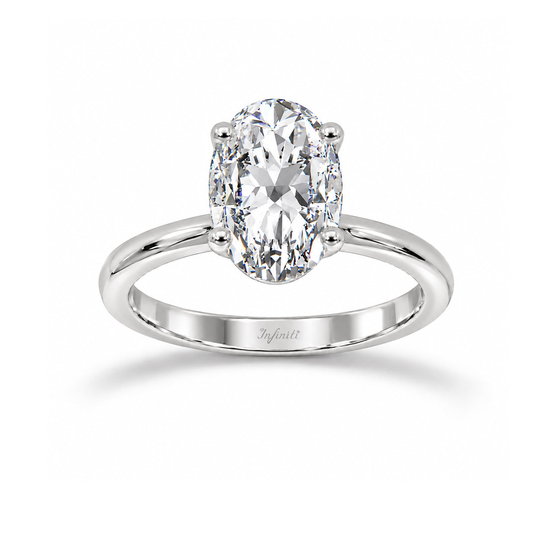 Anillo Oro Blanco 14k - 2.00 CT Diamante de Laboratorio IGI