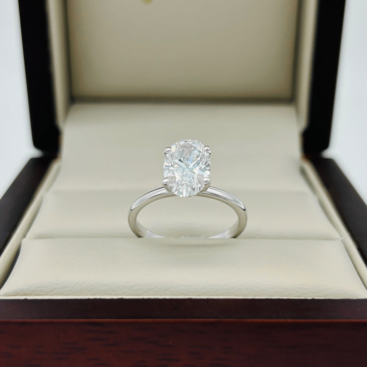 Anillo Oro Blanco 14k - 2.00 CT Diamante de Laboratorio IGI