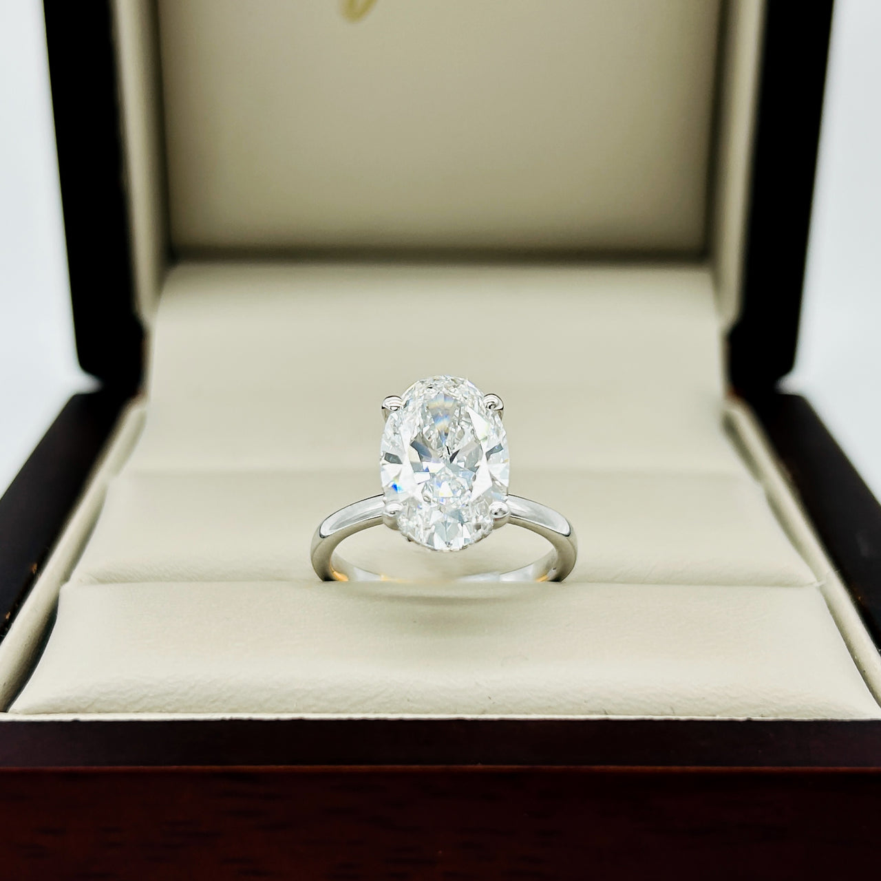 Anillo Oro Blanco 14k - 3.00 CT Diamante de Laboratorio IGI