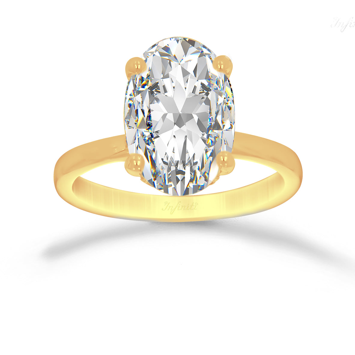 Anillo Oro 14k - 3.00 CT Diamante de Laboratorio IGI