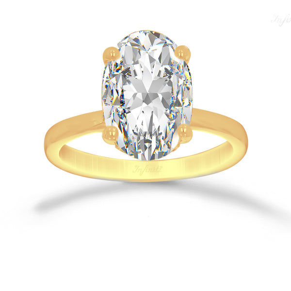 Anillo Oro 14k - 3.00 CT Diamante de Laboratorio IGI