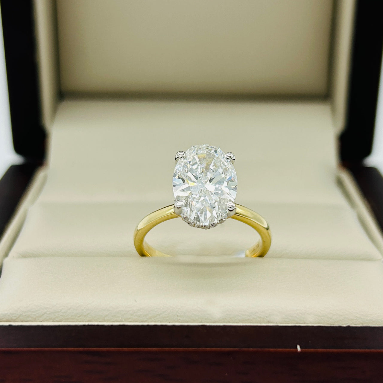 Anillo Oro 14k - 3.00 CT Diamante de Laboratorio IGI