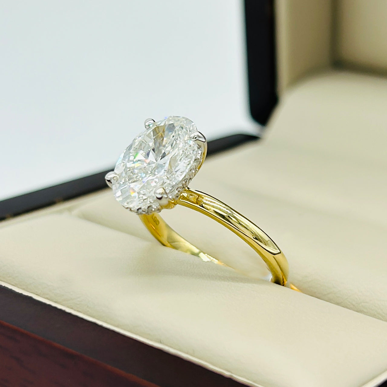 Anillo Oro 14k - 3.00 CT Diamante de Laboratorio IGI