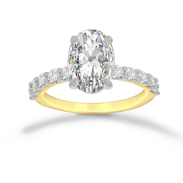 Anillo Oro 14k - 2.65 CTW Diamante de Laboratorio IGI
