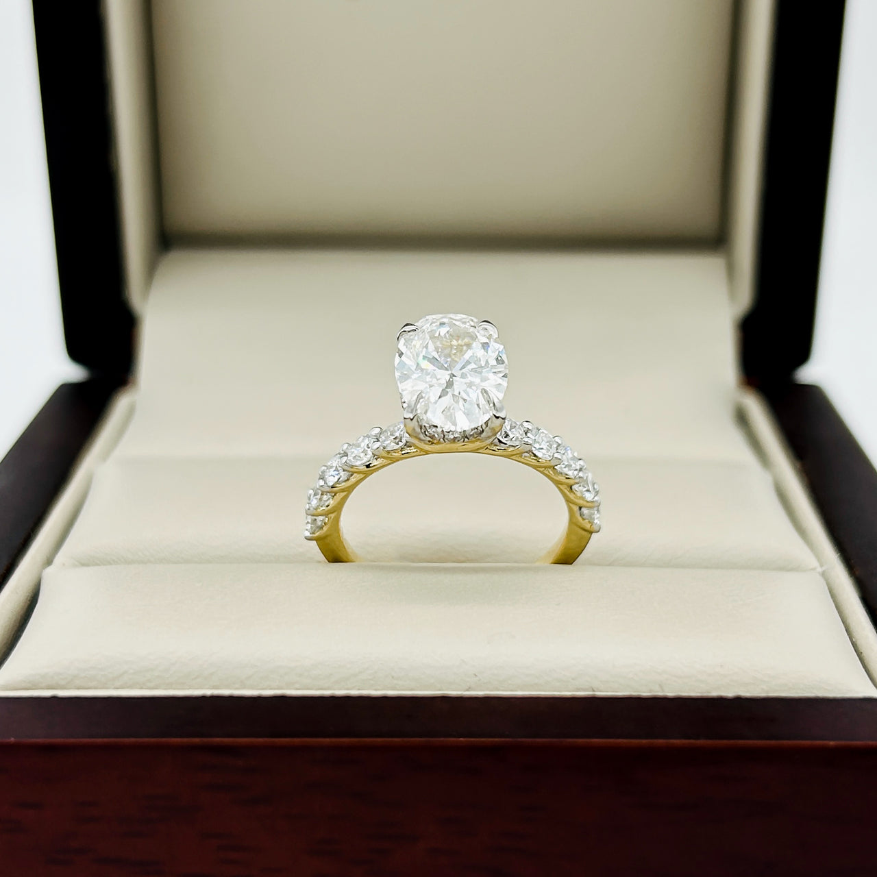 Anillo Oro 14k - 2.65 CTW Diamante de Laboratorio IGI